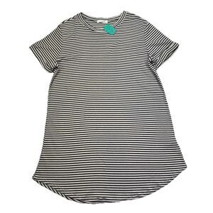 CHERISH Striped Knit Dress Size Large Short Sleeves Rolled